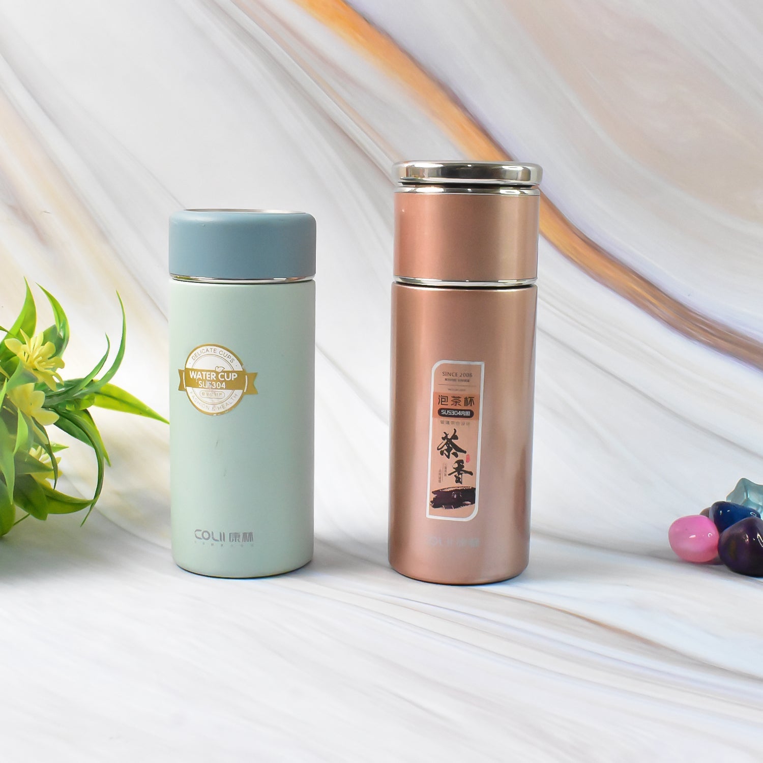 Stainless Steel Travel Water Bottle Approx 350ml (1 Pc) Stainless Steel Travel Water Bottle Approx 350ml (1 Pc)